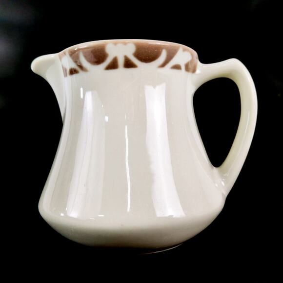 Vtg Syracuse China USA Creamer Syrup Pitcher Nutmeg Ironstone Restaurantware - Picture 5 of 5